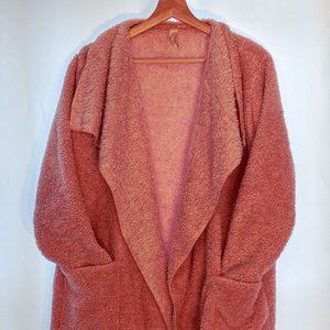 Pink Fuzzy Cardigan